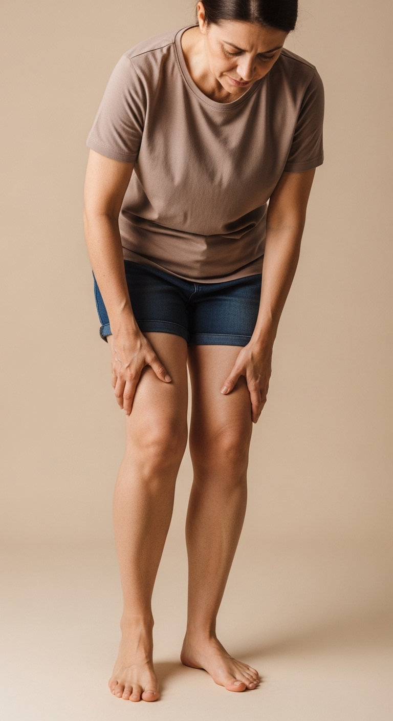 Queimação e peso nas pernas ao final do dia